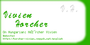 vivien horcher business card